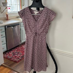 Purple and White Floral Dress Cottage Core